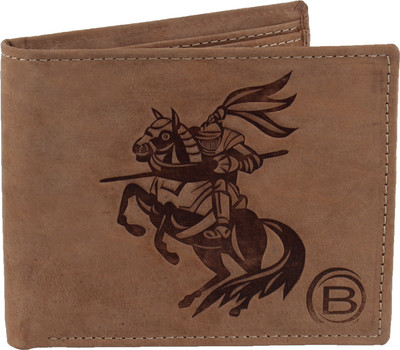 

BACHELOR Men Tan Genuine Leather Wallet(6 Card Slots), Bms10