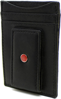 

Delma Boys Black Genuine Leather Card Holder(4 Card Slots)