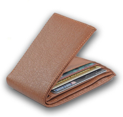 

MrSanotiyas Boys Brown Artificial Leather Wallet(7 Card Slots)