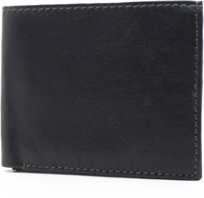 

Nietz Men Black Genuine Leather Wallet(8 Card Slots)