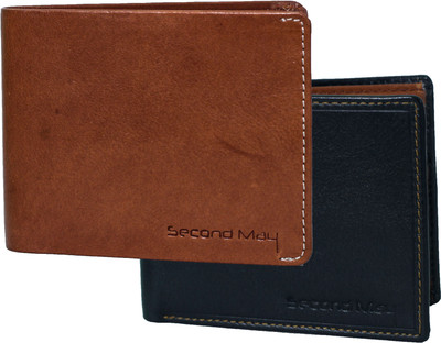 

Second May Men Multicolor Genuine Leather Wallet(7 Card Slots), Multicolor 3