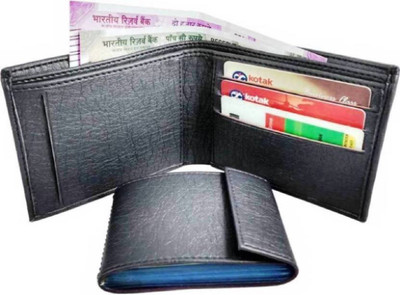 

SHAR Men Tan Artificial Leather Wallet(10 Card Slots), Black