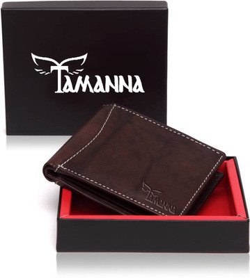 

Tamanna Men Brown Genuine Leather Wallet(6 Card Slots), Antic-brown