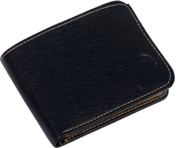 

ibex Men Black Artificial Leather Wallet(4 Card Slots)