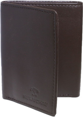 

NUKAICHAU Women Brown Genuine Leather Wallet(6 Card Slots)