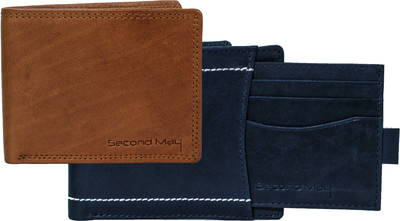 

Second May Men Multicolor Genuine Leather Wallet(7 Card Slots), Multicolor 5