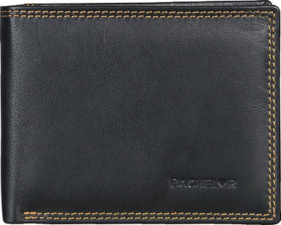 

BACHELOR Men Brown Genuine Leather Wallet(6 Card Slots), B2s02