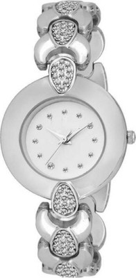 63 OFF on Sponix Mart fancy dial printing diamond watch silver