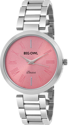

BigOwl Pink Dial Analogue Women and Girls Wrist Watch BOBASIC-01-WOMEN Watch - For Women
