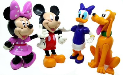 

HALO NATION Mickey and Friend Clubhouse Mini Figure Play Set of 4(Multicolor)