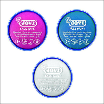 

Jovi Face Paint 3 jars of 20 ml each - Pink, Dark Blue, White