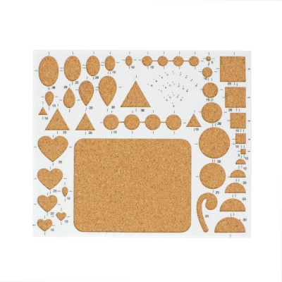 

Tootpado Paper Quilling Board 18x21cm - (CCTL32) - Square Triangle Circle Template Board, Heart Template Board