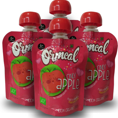 

Ormeal Only Apple Organic Fruit Puree Cereal(360 g, Pack of 4)