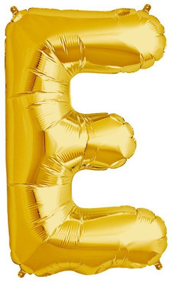 

DJP Solid 'E' LETTER ALPHABET FOIL BALLOON 18 INCH GOLDEN COLOR Balloon(Gold, Pack of 1)