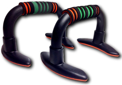 

ShopyBucket Design Reduces Strain On Wrists And Maximizes Your Effort With Deeper Push-Ups (Design & Colour May Vary) Push-up Bar(Multicolor), Black