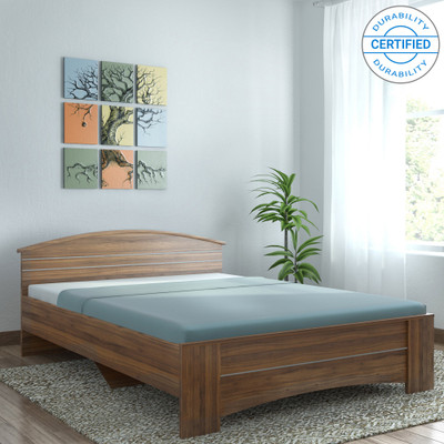

Spacewood Engineered Wood Queen Bed(Finish Color - Natural Teak)
