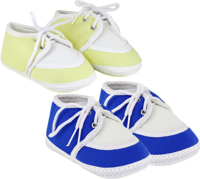 

Neska Moda 0 To 12 Month Set Of 2 Baby Booties(Toe to Heel Length - 12 cm Blue)