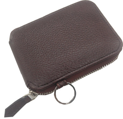 

Essart Genuine Leather Card Holder 10 Card Holder(Set of 1, Brown)