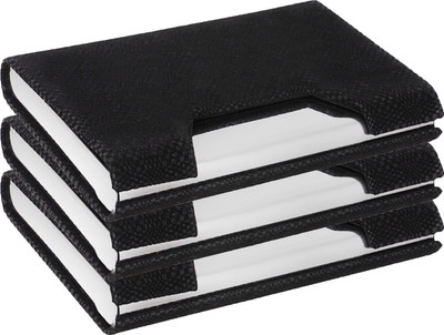 

Flipkart SmartBuy High Quality Pack of 3 Executive Black Soft Finish ATM/ID/Visiting SUPER SLEEK 10 Card Holder(Set of 3, Black)