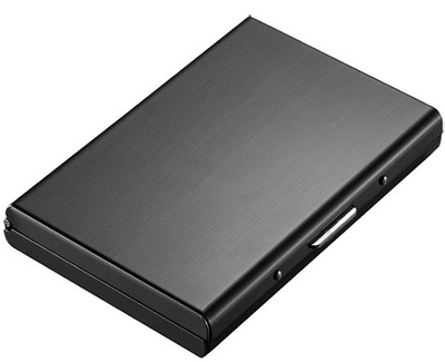 

Flipkart SmartBuy High Quality | Super Black Shine Finish Executive Steel ATM/ID/Visiting SUPER SLEEK, Sturdy 6 Card Holder(Set of 1, Black)