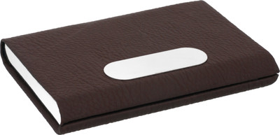 

Flipkart SmartBuy High Quality Executive/Official Matt Brown Credit/debit/ATM/ID/Visiting SUPER SLEEK 10 Card Holder(Set of 1, Brown)