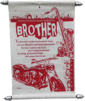 

Natali Traders Card for Brother Greeting Card(Red, Pack of 1)