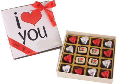 

Zoroy Luxury Chocolate box of 16 I love u Fudges(170 g)