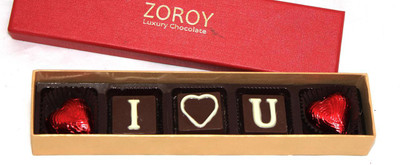 

Zoroy Luxury Chocolate Box of 5 Love Fudges(50 g)