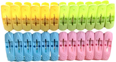 

ShopyBucket Unique Medium Plastic Clothes clips(Set of 24, Multicolor)