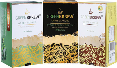 

GreenBrrew GB-NLS Instant Coffee(3 x 20 g, Green Coffee Flavoured)