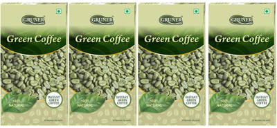

Gruner Gruner's Natural Unroasted Green Coffee Powder (Combo 4 Pack) Instant Coffee(4 x 60 g)