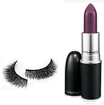 

studio Eyelashes, Dark Purple Shade Lipstick Of Mac(Set of 2)