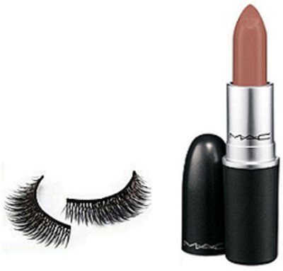 

studio Eyelashes, Light Brown Shade Lipstick Of Mac(Set of 2)