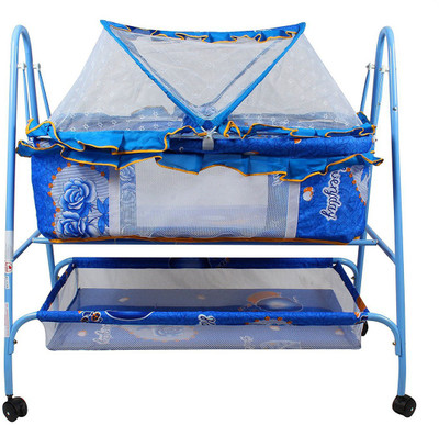 

Baybee Baby-Nest Swing Cradle- Lightweight & Transportable with Mosquito Net-Canopy- For Boys N Girls(Blue)