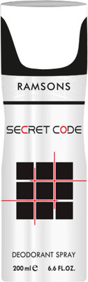 

Ramsons Secret Code Long Lasting Men's Spray Deodorant Spray - For Men(200 ml)
