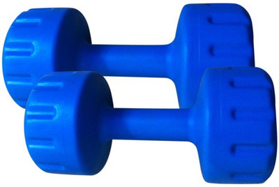 

FACTO POWER BLUE COLOR 3KG VINYL PLASTIC DUMBELL Fixed Weight Dumbbell(6 kg)