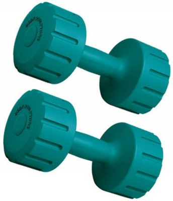 

FACTO POWER GREEN COLOR 1KG VINYL PLASTIC DUMBELL Fixed Weight Dumbbell(2 kg)