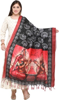 Ratnavati Cotton Blend, Art Silk Self Design, Printed, Graphic Print Women Dupatta