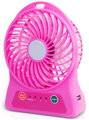 Blue Birds portable rechargeable Mini Fan For Kitchen/home Rotatable Clip Type Usb/table/ceiling Fresh Air Cooler With Fragrance Usb Mini Fan/cooler 4 Blade Table Fan(MULTICOLOR) available at flipkart for Rs.239
