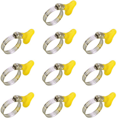 

HOKIPO Adjustable Stainless Steel Hose Clamp, 0.75 inch, Pack of 10 Garden Tool Kit(10 Tools)