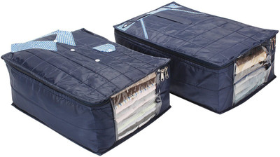 

BlushBees Soft Parachute Material Large Shirt Cover & Pant Cover Bag, Pack of 2(Blue)