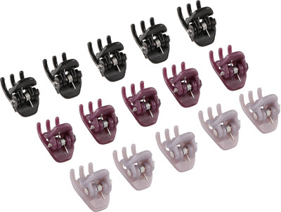 

Franck Provost (France) Mini Butterfly Hair Claw Clips (15 pcs) - (Mix Colour) Hair Claw(Multicolor)