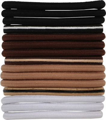 

Franck Provost (France) Fancy Elastic Ponytail Hair Rubber Bands (15 pcs) - (Mix-Colour) Rubber Band(Multicolor)