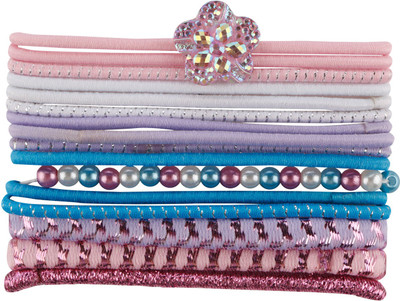 

Princesse Lili (France) Multicolour Ponytail Hair Rubber Bands with Jewels for Girls and Kids (16 pcs) Rubber Band(Multicolor)