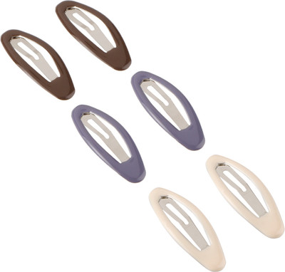 

Franck Provost (France) Tic Tac Snap Hair Clips (6 pcs) - (Mix Colour) Tic Tac Clip(Multicolor)