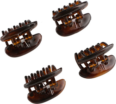 

Franck Provost (France) Snap Hair Clips (4 pcs) - (Brown) Hair Clip(Brown)