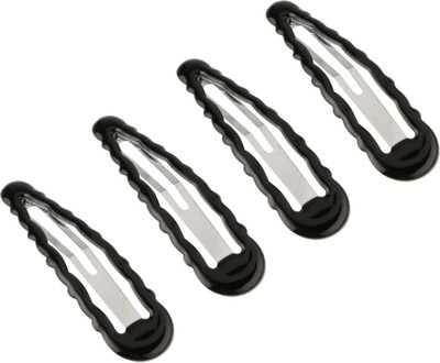 

Franck Provost (France) Tic Tac Snap Hair Clips (4 pcs) - (Black) Tic Tac Clip(Black)