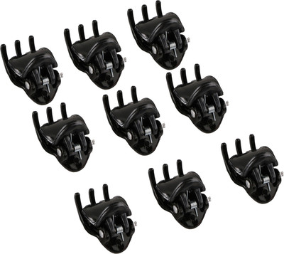 

Franck Provost (France) Mini Butterfly Hair Claw Clips (9 pcs) - (Black) Hair Claw(Black)