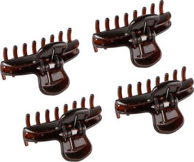 

Franck Provost (France) Mini Butterfly Hair Claw Clips (4 pcs) - (Brown) Hair Claw(Brown)