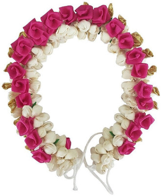 

Prime South Indian Flowers Bridal Gajra for Women (Pink) Pack of 1 (10304) Bun(Pink)